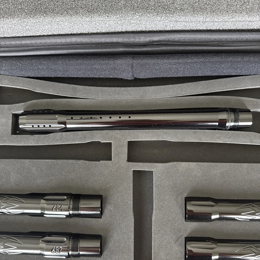 Empire Autococker Master Barrel Kit In Gloss Black. 7 Pieces And Case